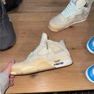 Nike Air Jordan 4 in Cream and Tan